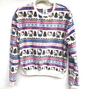 Hello Kitty Fleece Pullover Sweater Size S
